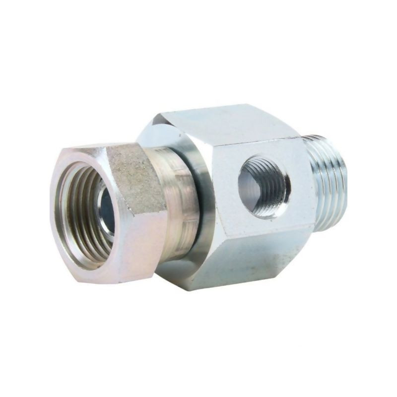 Przyłącze E, gwint przyłącza 1/2"BSP-gwint złącza 1/4"BSP z punktem pomiarowym Burnett & Hillman VNBW08M04