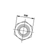 Przyłącze E, gwint przyłącza 1i1/2"BSP-gwint złącza 1i1/2"BSP Burnett & Hillman VNBW24