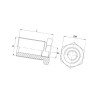 Złącze BA, gwint zewnętrzny 3/4"BSP-gwint wewnętrzny 1/8"BSP Burnett & Hillman VRB1202