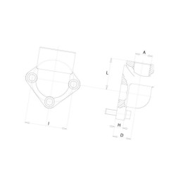 Kołnierz przyłączeniowy 35mm - 1i1/4"BSP, M12x35-3szt, 35G20M12 OMT