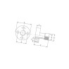 Kołnierz przyłączeniowy 40mm - 1/2"BSP Oleo Tecnica