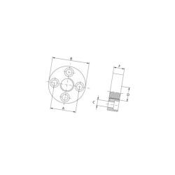 Kołnierz przyłączeniowy 51mm - 3/4"BSP Oleo Tecnica