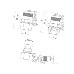 Śrubunek do punktu pomiarowego MIV916U Spradow MIV916U