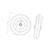 Koło stalowe 400 x 100 STR844 Simol 8719493943986