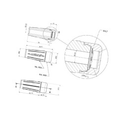 Uchwyt PCW 13 mm STR1311 Simol STR1311