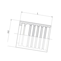 Tuleja wtłaczana Ø20x30mm DN8 SFD1SC08RVS Dicsa SFD1SC08RVS