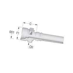 Końcówka CES 4SH-DN32-38S-M52x CESH3252 Alfagomma CESH3252