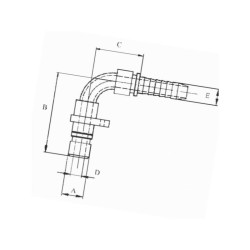 Złączka do węża DN08-13 mm 90° WEO147140605 Cejn 7391390119452