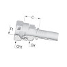 Końcówka DN40-1"1/2 BSP PFK4024 Alfagomma PFK4024
