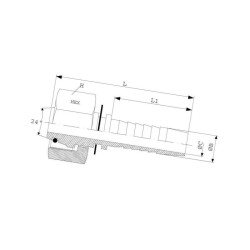 Końcówka M22-15L V4A PGLO1322RVS Dicsa 8432770135743
