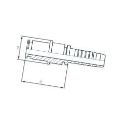 Złączka śr.M21x1,5 DN10 ETK 21