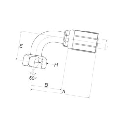 Armatura wtłaczana 90° DN19-3/4BSP 12G12FBSPORX90 Gates 5414465057359