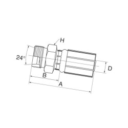 Armatura wtłaczana DN13-M24x1,5-16S 8G16MDH Gates 5412571530162