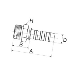 Armatura wtłaczana DN10-11/16SAE 6GS6MFFOR Gates 5412571956443