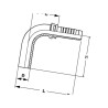 Końcówka DN06-Ø12 mm-90° PU61290 Alfagomma PU61290