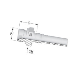 Końcówka AGR 4SH-DN25-1" BSP AGRH2516 Alfagomma AGRH2516