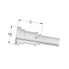 Końcówka DN40-Ø60,3 mm PFL4024 Alfagomma PFL4024
