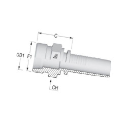 Końcówka DN16-M30x1,5-Ø21,25 PRF1630 Alfagomma 8716106786619