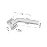 Końcówka DN40-2" ORFS-45° PAV403245 Alfagomma PAV403245