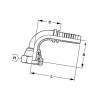 Armatura wtłaczana typu PGL 90°, DN10 - M16 x 1,5 - 10L