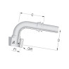 Końcówka DN25-1" BSP-90º PF251690 Alfagomma 8719607089463