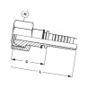 Końcówka DN10-M20x1,5-gaz PGF1020 Alfagomma 8716106441365