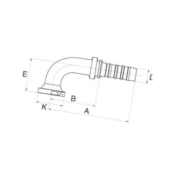 Armatura wtłaczana DN40+60,3 kołn. 24GSP24FL90S Gates 5414465874550