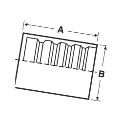 Tuleja wtłaczana Ø77x91mm DN50 32GSP1F4 Gates 5414465873805