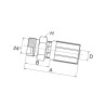Armatura wtłaczana DN20-M30x2-22L 12G22MDL Gates 5414465057977