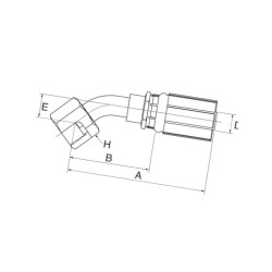 Armatura wtłaczana DN6-11/16ORFS 45 4G6FFORX45S Gates 5414465846151