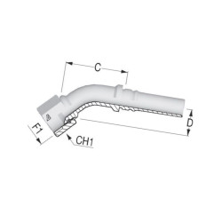 Końcówka 4SH-DN25-1.5/16" UNF- DKJH252145 Alfagomma DKJH252145