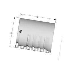 Tuleja wtłaczana Ø15x22mm DN5 SFATP005 Alfagomma SFATP005