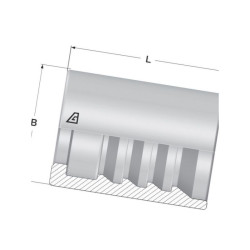 Tuleja wtłaczana Ø19x25.5mm DN SFASK106 Alfagomma SFASK106