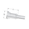 Końcówka DN32-Ø63,5 mm PFS3224 Alfagomma PFS3224