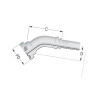 Końcówka DN40-Ø63,5 mm-45° PFS402445 Alfagomma PFS402445