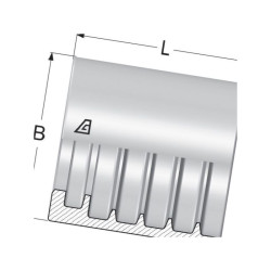 Tuleja wtłaczana Ø33x30.5mm DN SFAD216 Alfagomma 8716106440689