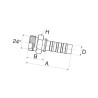 Armatura wtł. DN10-M22x1,5 6GS14MDH Gates 5412571560039