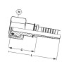 Końcówka DN10-M22x1,5-15L PGLO1022 Alfagomma 8716106441396