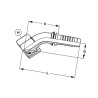 Końcówka DN10-M16x1.5-10L-45° PGLO101645 Alfagomma PGLO101645