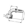 Końcówka DN20-M26x1,5-18L-90° PGLO202690 Alfagomma PGLO202690