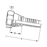 Końcówka DN10-3/4 UNF-SW22 PA1012SW22 Alfagomma PA1012SW22
