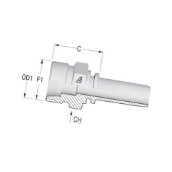 Końcówka DN06-M16x1.5-8S PS68 Alfagomma 8716106788484