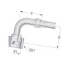 Końcówka DN20-1"3/16 ORFS-90° PAV201990 Alfagomma 8716106976560