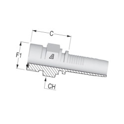 Końcówka DN16-1" ORFS PCV1616 Alfagomma 8716106787623