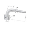 Końcówka DN10-M18x1,5-12L-45° PGL101845 Alfagomma
