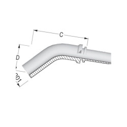 Końcówka DN06-Ø06 mm-45° PT6645 Alfagomma PT6645