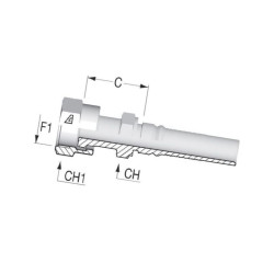 Końcówka 4SH-DN25-1.3/16" ORFS DAVH2519 Alfagomma DAVH2519
