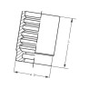 Tuleja wtłaczana Ø26x31mm DN10 SFD12T10RVS Dicsa 8432770164996
