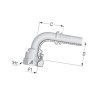 Końcówka DN13-1/2 BSP-90° PFK13890 Alfagomma PFK13890