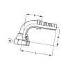 Końcówka DN06-9/16-UNF-90° PA6990L Alfagomma PA6990L